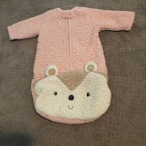 Warm fleece baby girl sleep sack size 3-6 mos